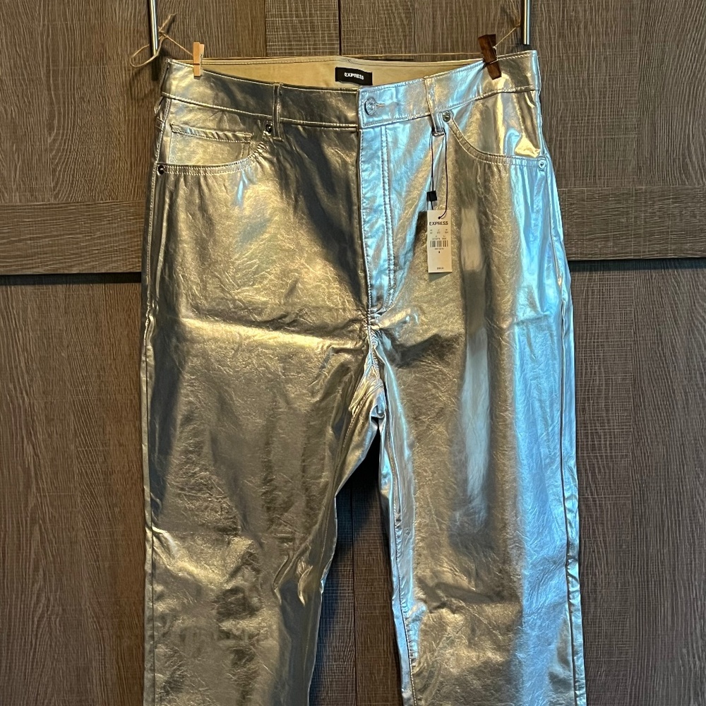 Womens silver  Pants Size 14, straight leg